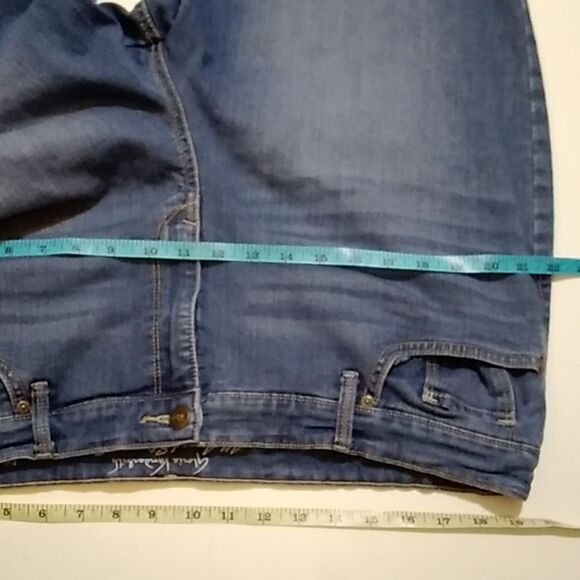 Gloria Vanderbilt All Around SLIMMING Effects Rail Straight Plus Sz 18 Stretch - Picture 8 of 11